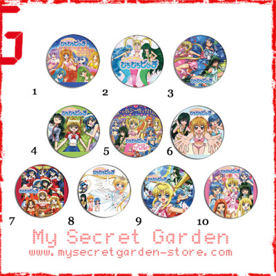 Mermaid Melody Pichi Pichi Pitch ぴちぴちピッチ Anime Pinback Button Badge Set 2a or 2b ( or Ties / 4.4 cm Badge / Magnet / Keychain Set )